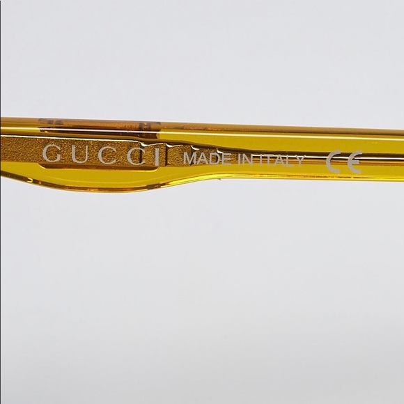 GUCCI
Yellow Transparent Acetate Frame Sunglasses - Picture 3 of 6